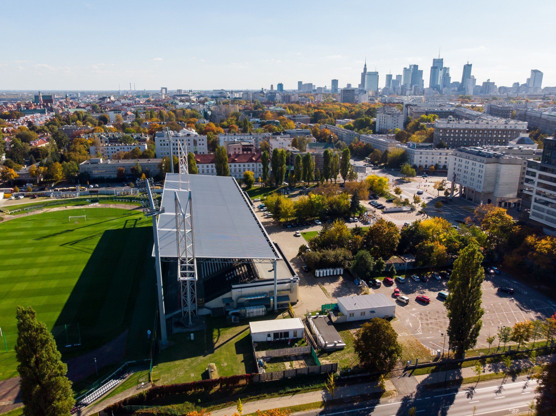 Stadion Polonii Warszawa przy ul. Konwiktorskiej 6 w 2022.