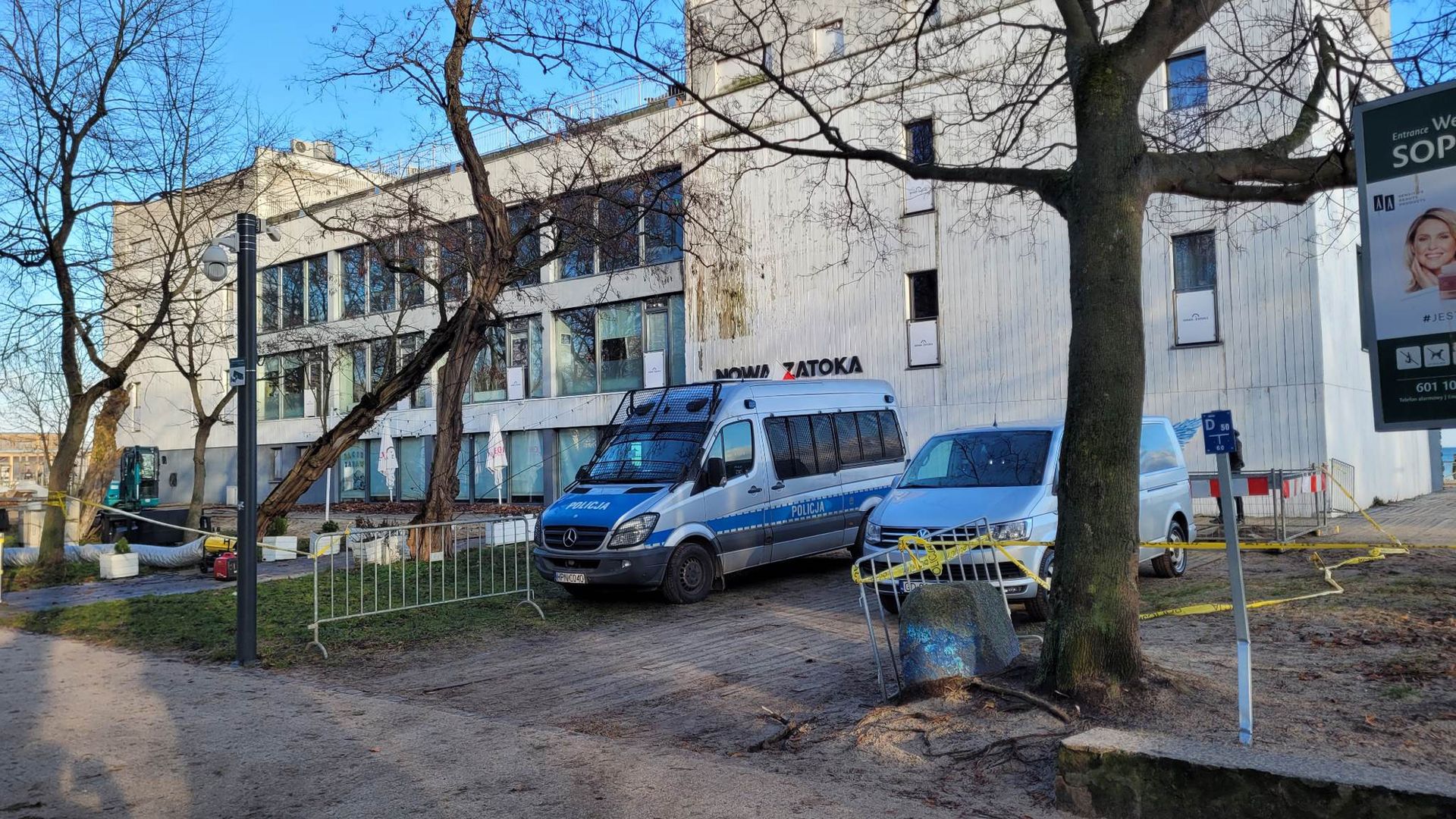 Teren przy dawnej Zatoce Sztuki w Sopocie jest badany przez służby