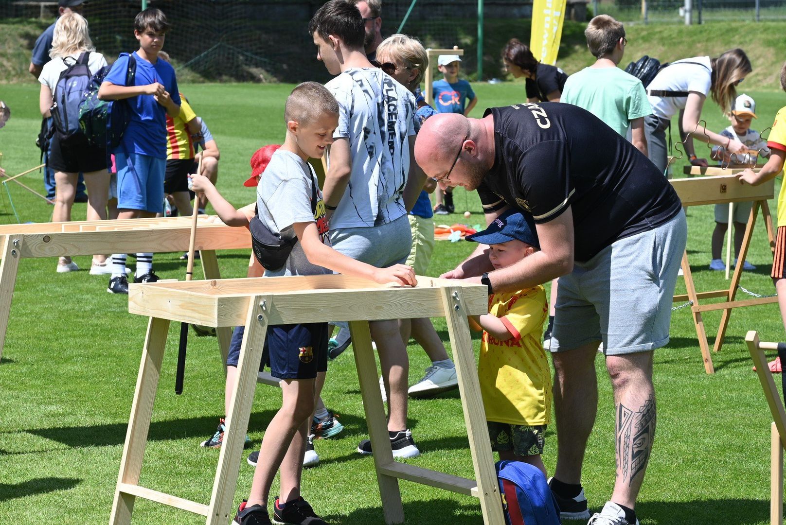 Piknik rodzinny Korony Kielce. Dla dzieci przygotowano moc atrakcji.
