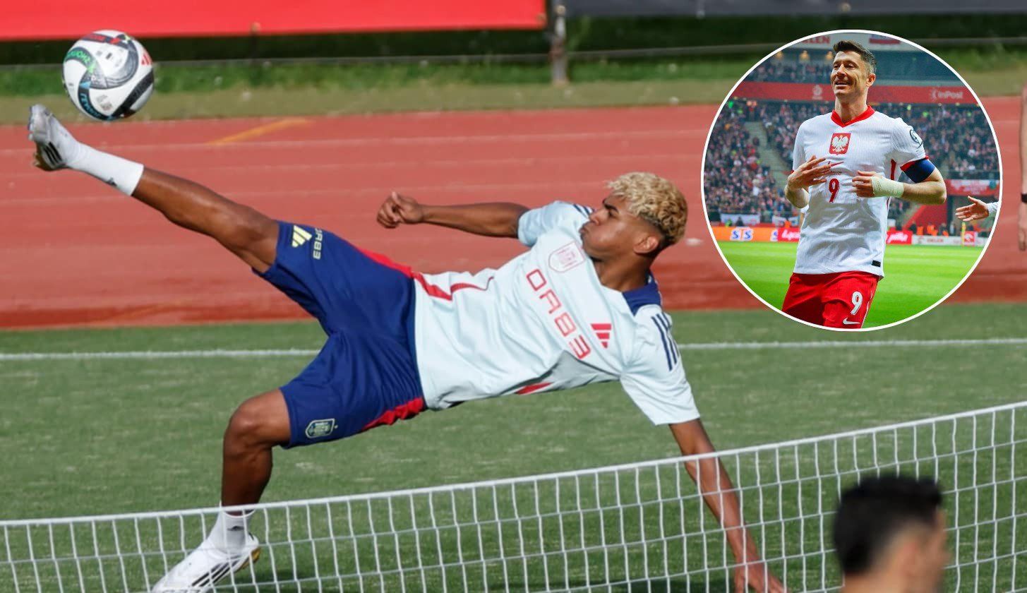 Lamine Yamal o relacjach z Robertem Lewandowskim.
