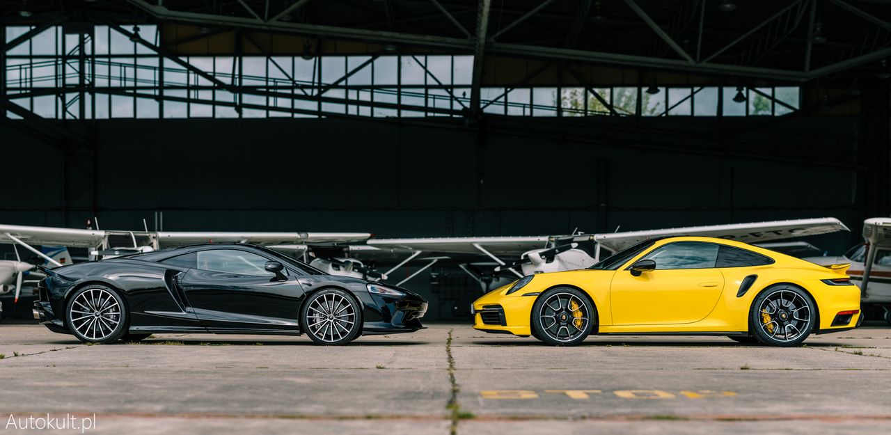 Porsche 911 Turbo S (2020) vs McLaren GT (2020) (fot. Konrad Skura)