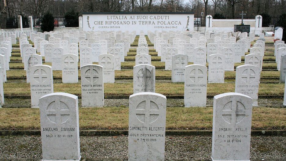 Cmentarz Żołnierzy Włoskich/ ilustracja