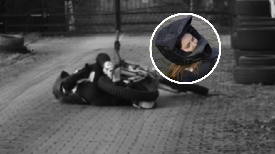 Ewelina Lisowska miała wypadek na motocyklu