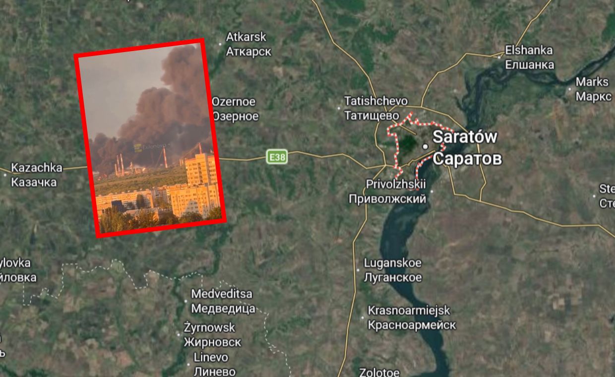 Ukraina atakuje rosyjskie rafinerie: Co się dzieje w Saratowie?