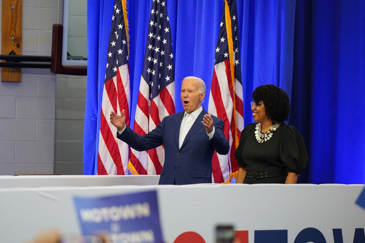 biden, wybory, wybory usa, joe biden Show Bidena w Detroit. Jednoznaczne słowa