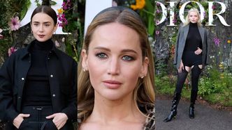 Tłum WYSTYLIZOWANYCH gwiazd błyszczy na pokazie Diora: Jennifer Lawrence, Anya Taylor-Joy, Lily Collins (ZDJĘCIA)