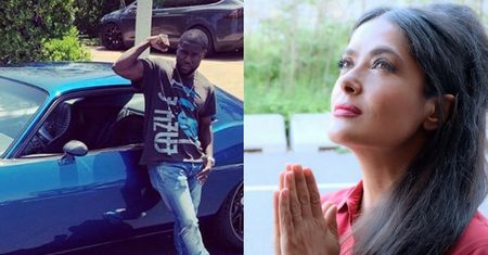 Salma Hayek wspiera Kevina Harta po wypadku samochodowym: "Kochamy Cię i modlimy się za Ciebie"