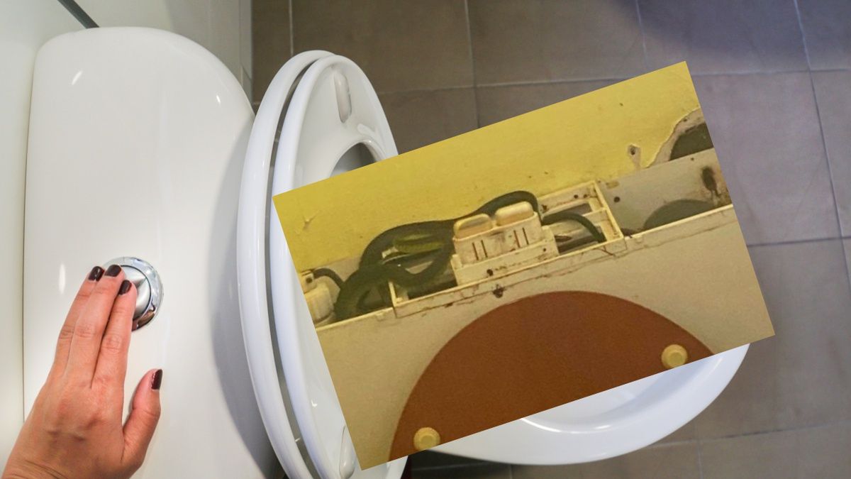 Nie mogła spuścić wody w toalecie