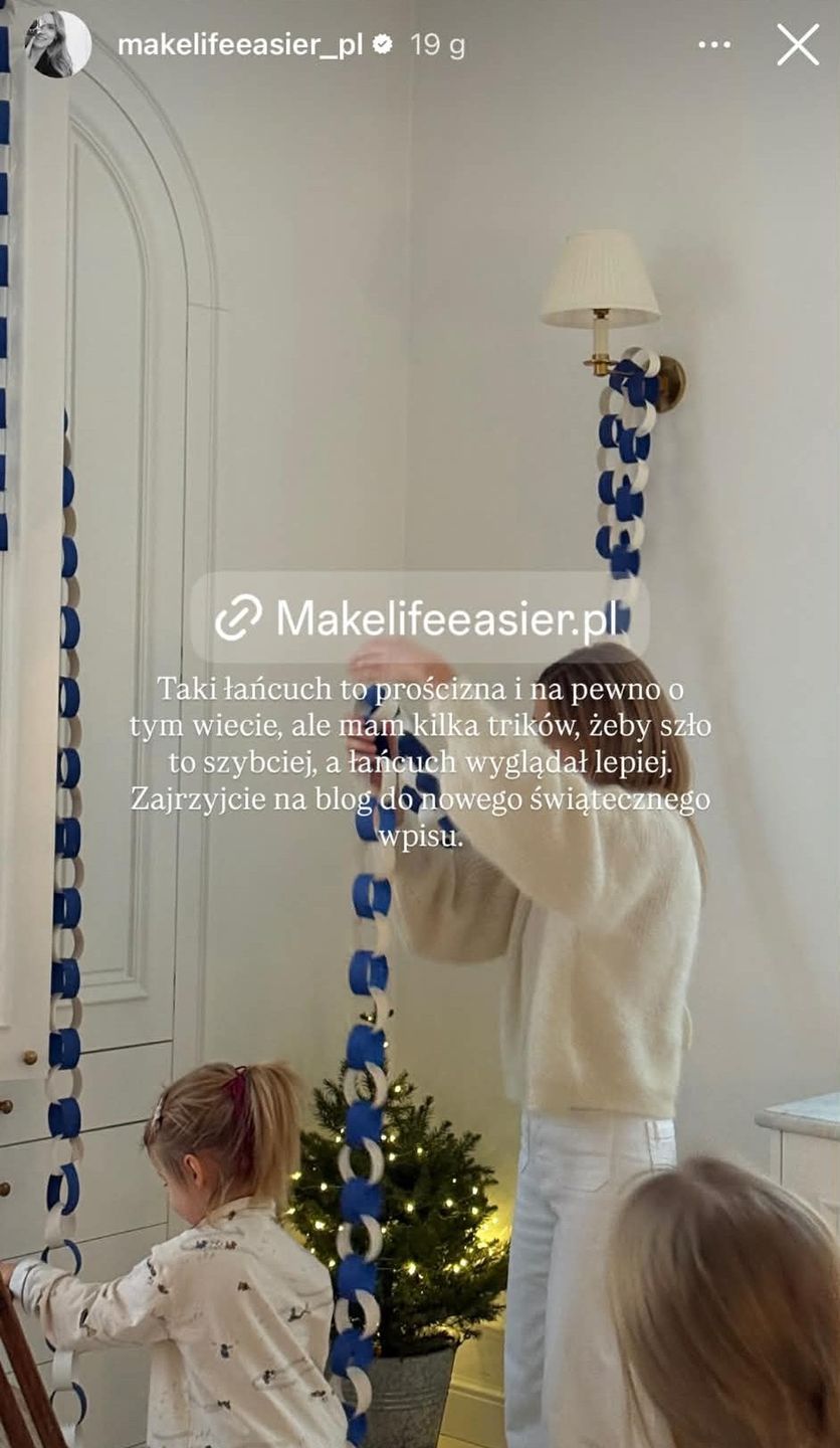 Kasia Tusk ozdabia dom na święta