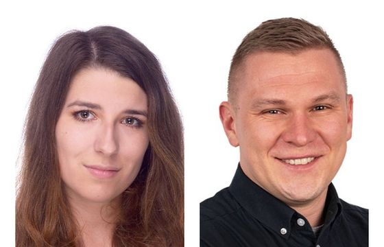 Jagoda Mówińska i Marek Kubisiak w more communications agency