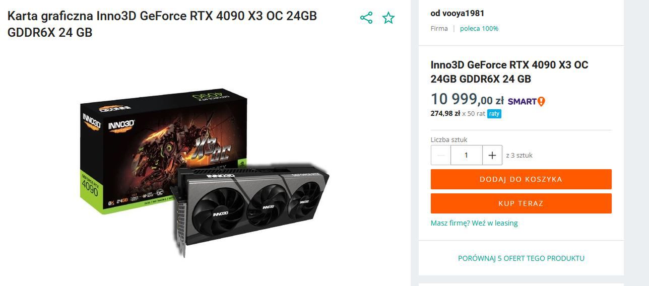 GeForce RTX 4090 na aukcji.