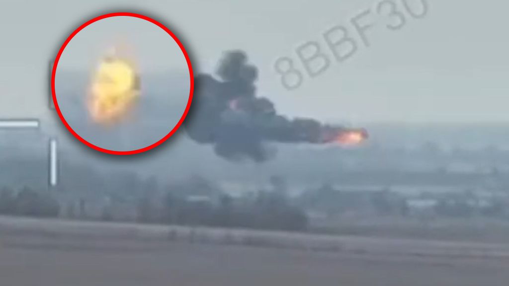 Nagranie zestrzelenia śmigłowca przez Ukrainę