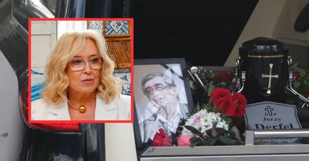Agata Młynarska pożegnała Jerzego Derfla. Wzruszające słowa na Powązkach