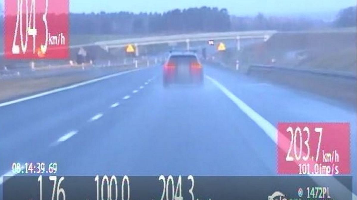 Rekordzistka jechała osobowym Audi po drodze S5, z prędkością 204 km/h, a dopuszczalna prędkość na tym odcinku, to 120 km/h.