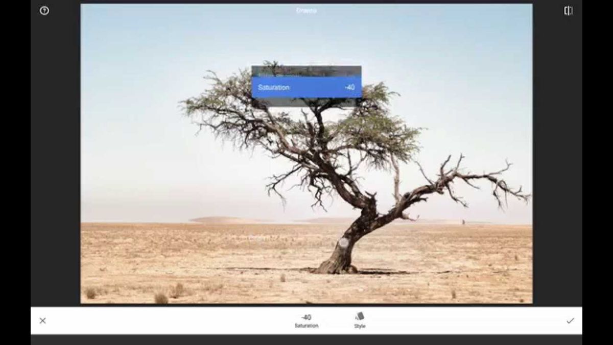 Snapseed 2.1 na Androida wywołuje pliki RAW (DNG) 1