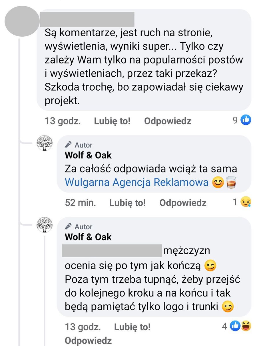 Wolf & Oak szczują cycem