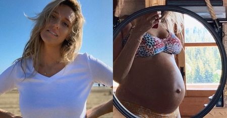 Wyzwolona Aleksandra Żebrowska eksponuje gigantyczny ciążowy brzuch (FOTO)