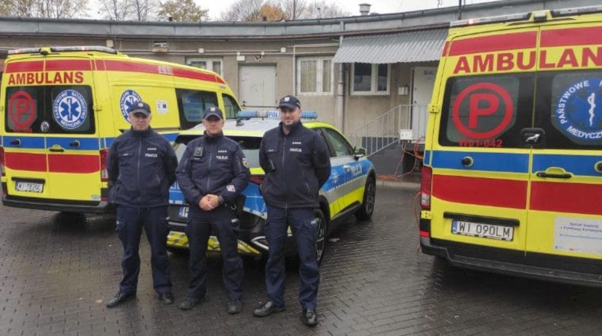 Warszawa: Policjanci eskortowali rodzącą kobietę do szpitala