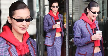Bella Hadid też chodzi z gołym brzuchem na mrozie