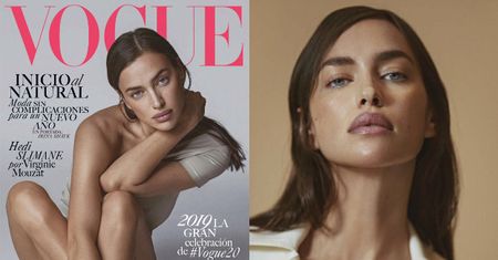 Splątane kończyny Iriny Shayk na okładce "Vogue'a"...