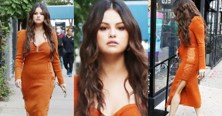 Posągowa Selena Gomez zachwyca kreacją na ulicy Nowego Jorku (ZDJĘCIA)
