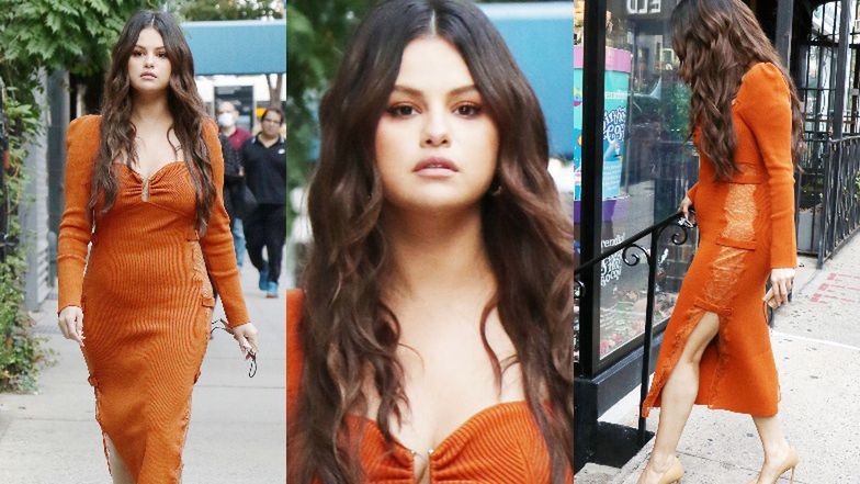 Posągowa Selena Gomez zachwyca kreacją na ulicy Nowego Jorku (ZDJĘCIA)
