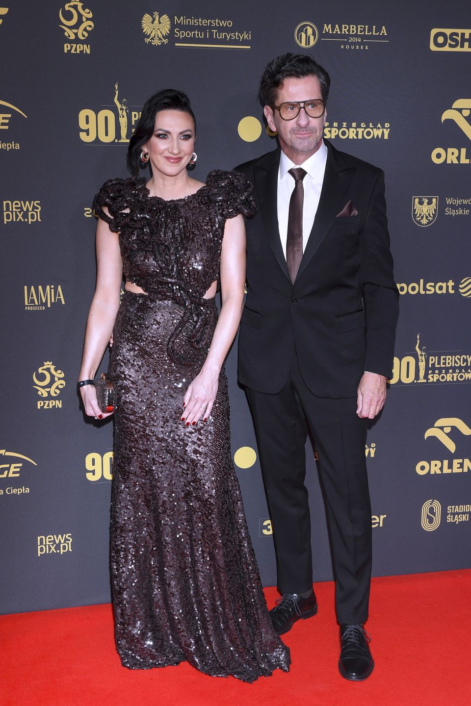 Monika Pyrek z mężem