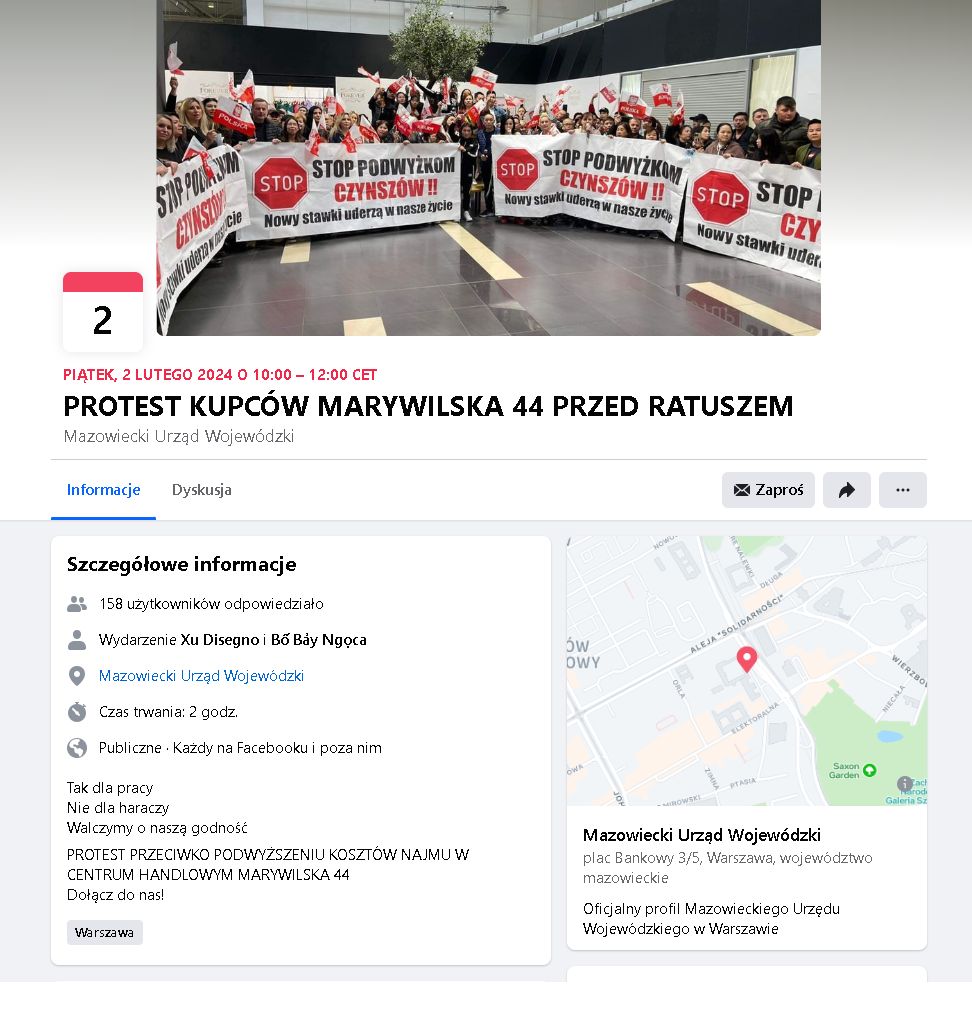 Protest przed stołecznym ratuszem zaplanowany jest wstępnie 