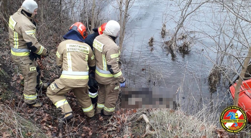 Ciało dryfowało w rzece. Tragedia w Mazowieckiem