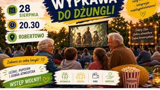 Leżaki, popcorn i kino pod gwiazdami. Wyjątkowy wieczór w Robertowie