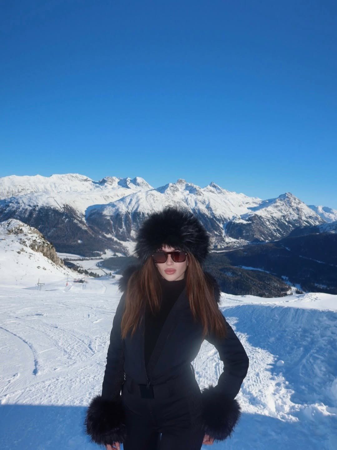 Roksana Węgiel w St. Moritz w Szwajcarii