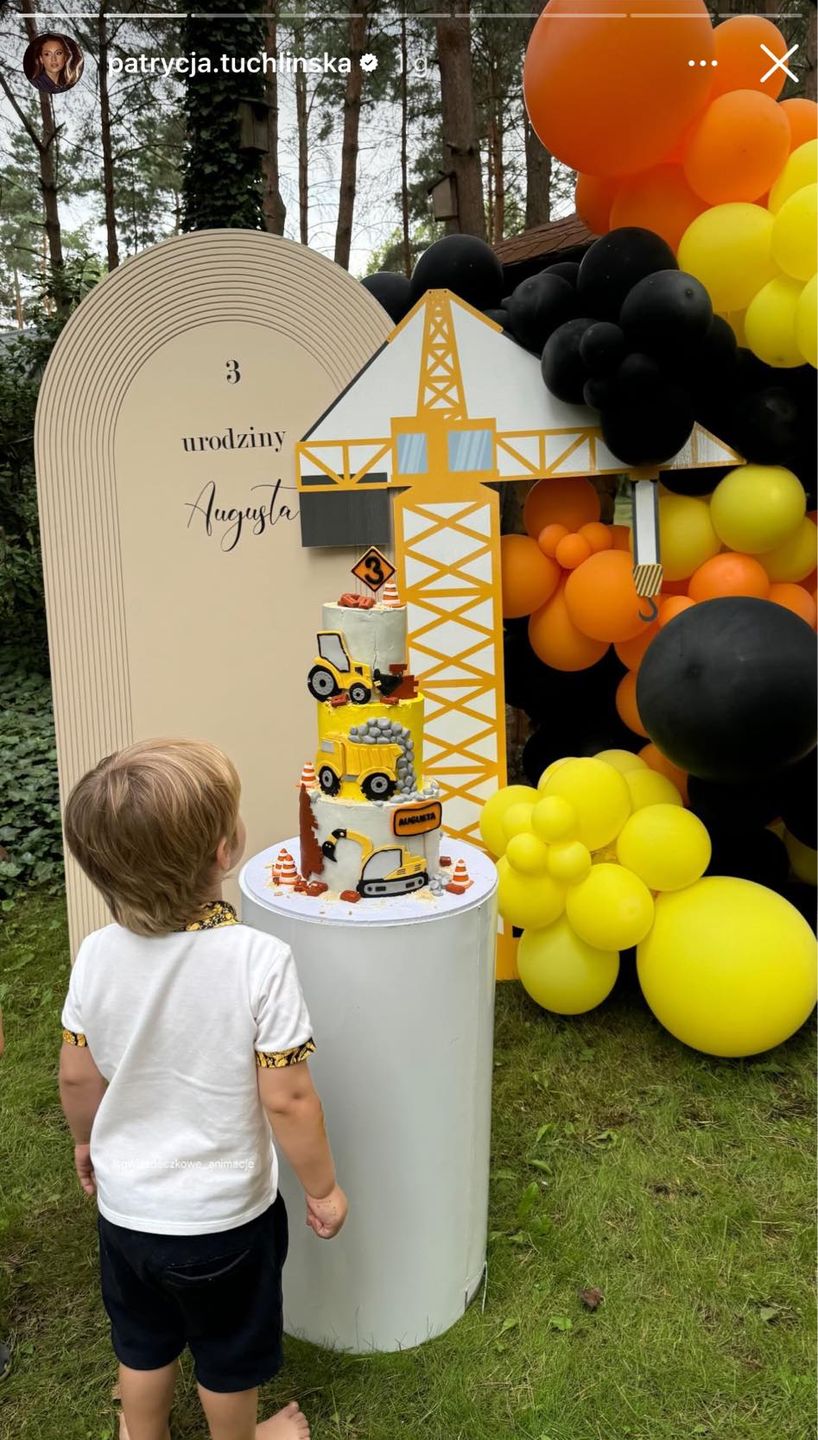 Bajeczne urodziny 3-letniego syna Tuchlińskiej i Wojciechowskiego