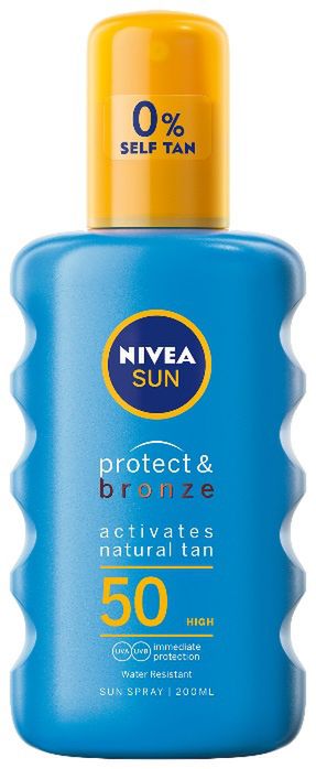 NIVEA SUN Protect&Bronze Balsam w spray ‘u aktywujący naturalną opaleniznę SPF 50