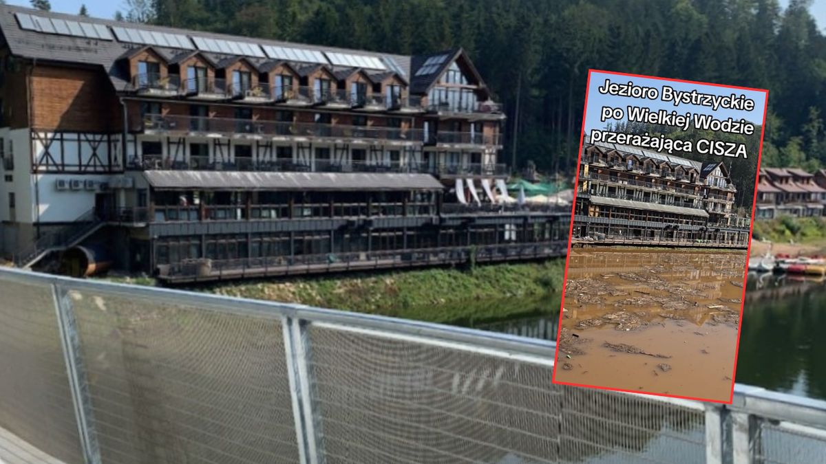 Jezioro Bystrzyckie przed i po wielkiej wodzie