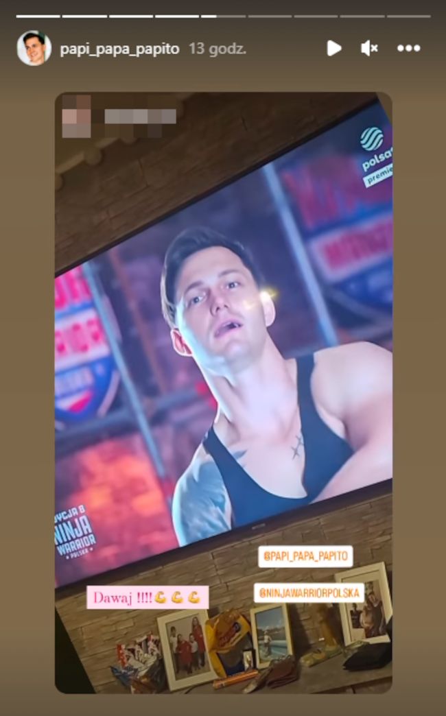 Kamil Papis w "Ninja Warrior". Daria dopingowała go wtedy razem z jego córką