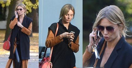 Agnieszka Szulim na jesiennym spacerze (ZDJĘCIA)