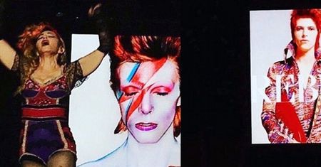 Madonna rozpacza po śmierci Davida Bowie. Upadła na scenę i rozpłakała się