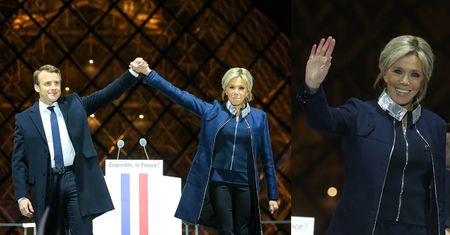 Tak Emmanuel Macron i jego 64-letnia żona cieszyli się z wygranej (ZDJĘCIA)