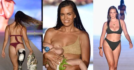 Nietypowy pokaz "Sports Illustrated": matka karmiąca, modelki z cellulitem, sportsmenka po amputacji... (ZDJĘCIA)