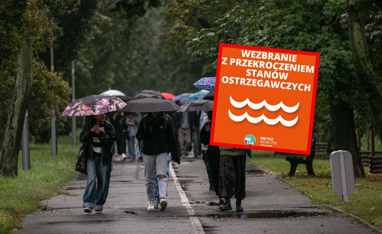 W najbliższych dniach zapowiadane są deszcze, wydano ostrzeżenia