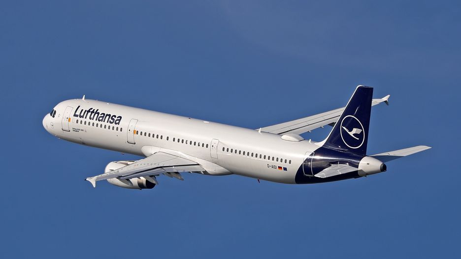An Airbus A321-231 from Lufthansa takes off from Barcelona airport in Barcelona, Spain, on January 9, 2024. (Photo by Joan Valls/Urbanandsport/NurPhoto via Getty Images)