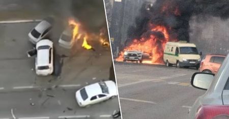 Uderzyli w Rosję. Wystrzelili 70 dronów, zdjęcia i nagrania krążą w sieci