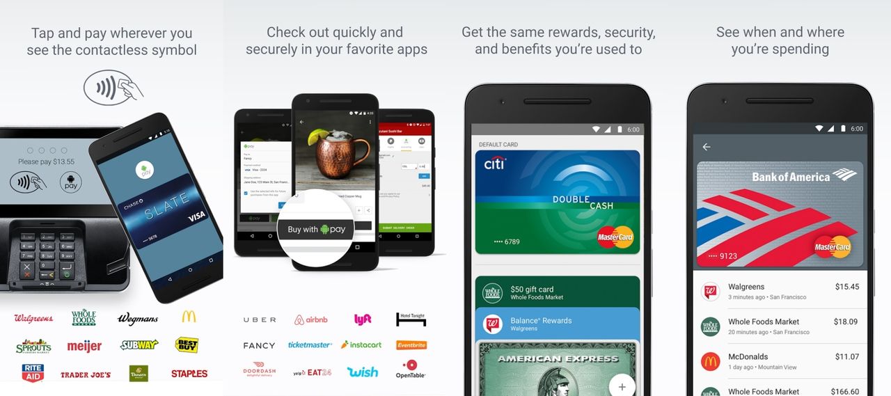 Możliwości usługi Android Pay, która wkrótce trafi do Polski