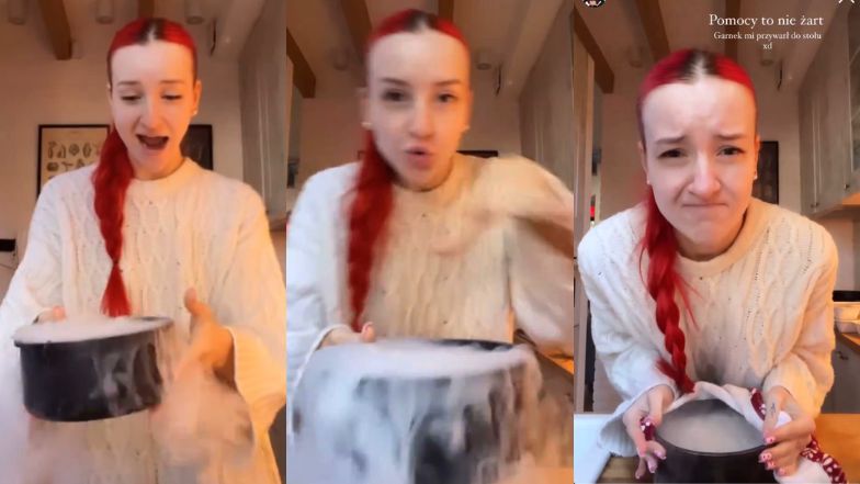 Influencerka bawiła się suchym lodem. O mały włos, a uległaby poważnemu wypadkowi (WIDEO)