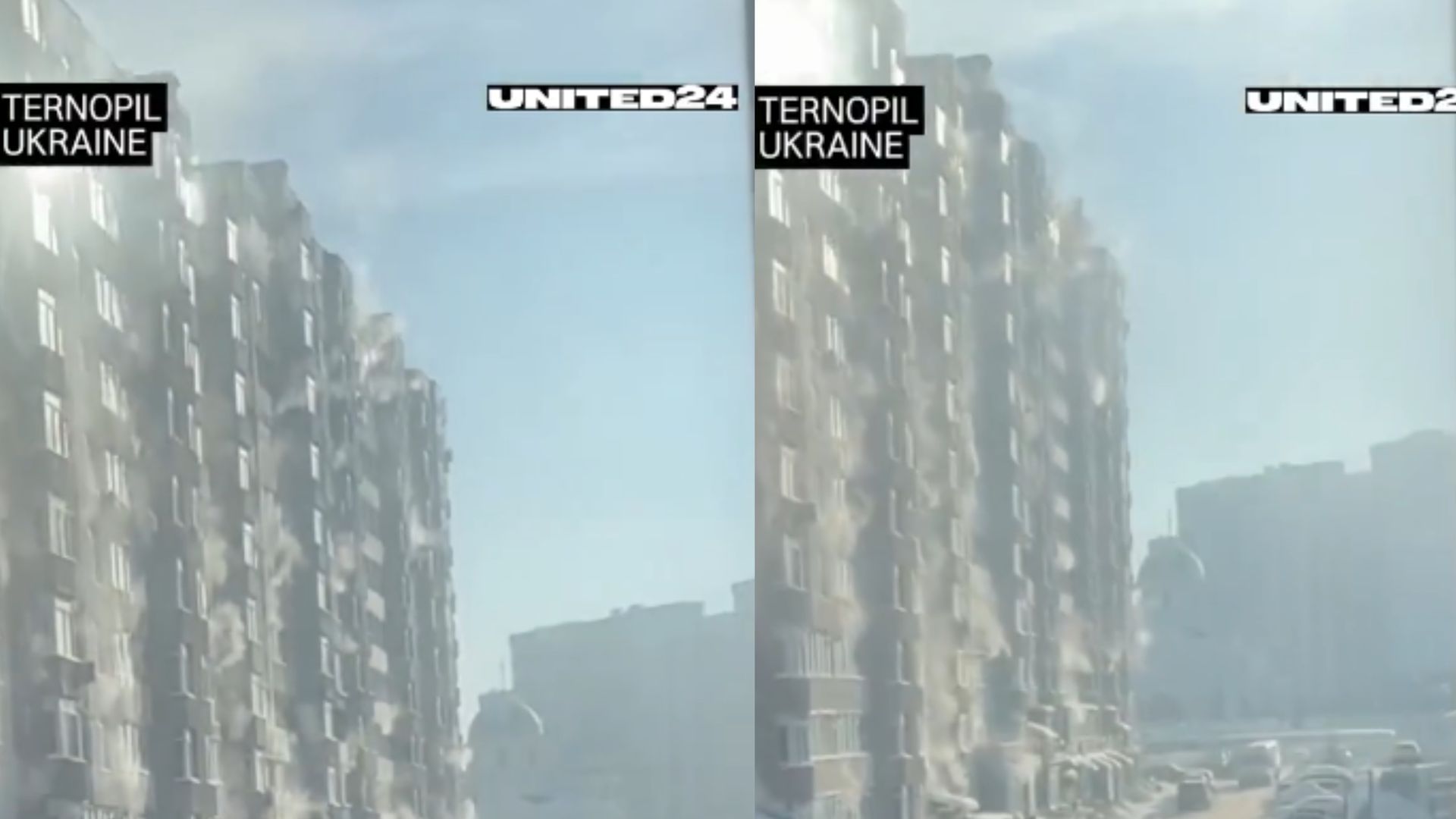 wiadomości,aktualności,WP Wiadomości Niezwykłe nagranie z Ukrainy. Tak parują bloki