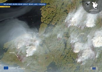 Wielkie pożary objęły Kanadę. Skutki widoczne nawet z kosmosu