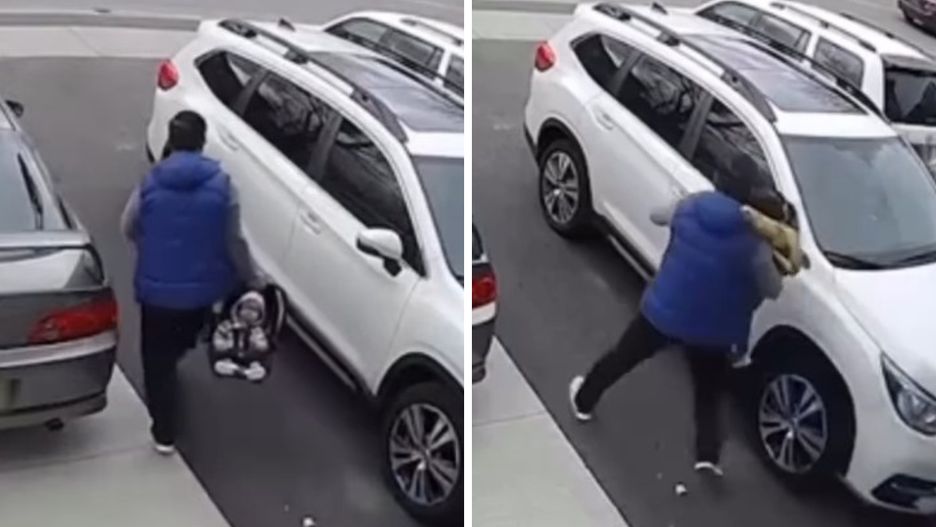 Udaremnił kradzież auta i porwanie dziecka