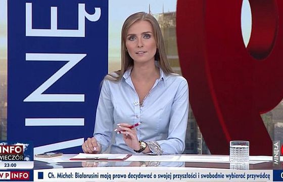 Ewa Bugała prowadzącą „Minęła 8” i „Minęła 9” w TVP Info