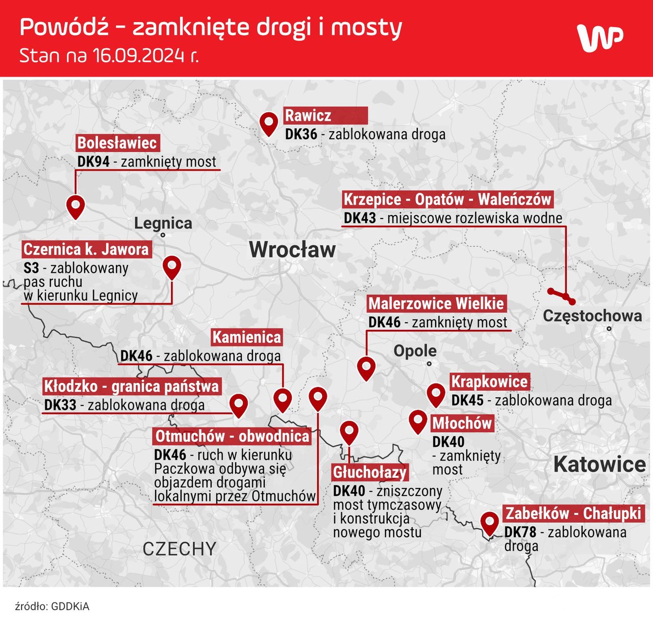 Powódź w woj. dolnośląskim i opolskim