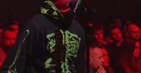 Szok na konferencji Fame MMA. Człowiek w kominiarce zaczął mówić